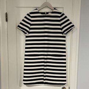 Kate Spade Black and White Striped Dress